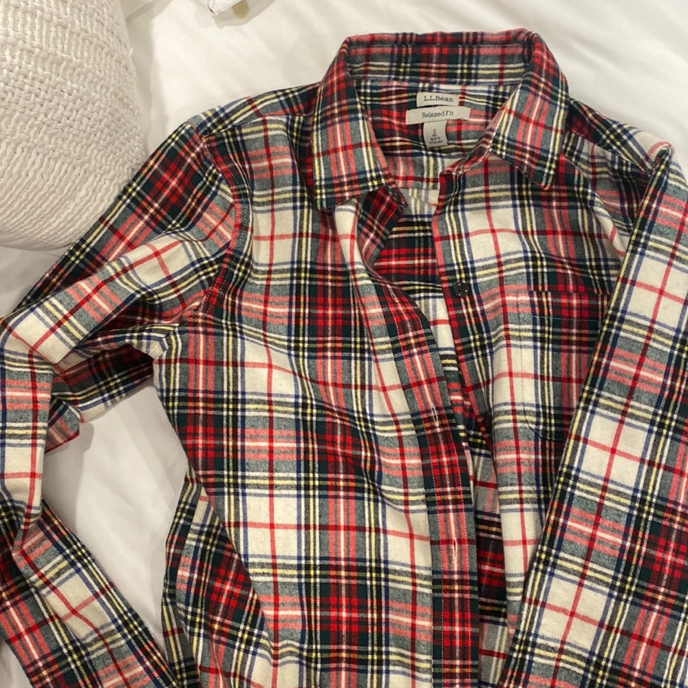 L. L. Bean Plaid Flannel Shirt